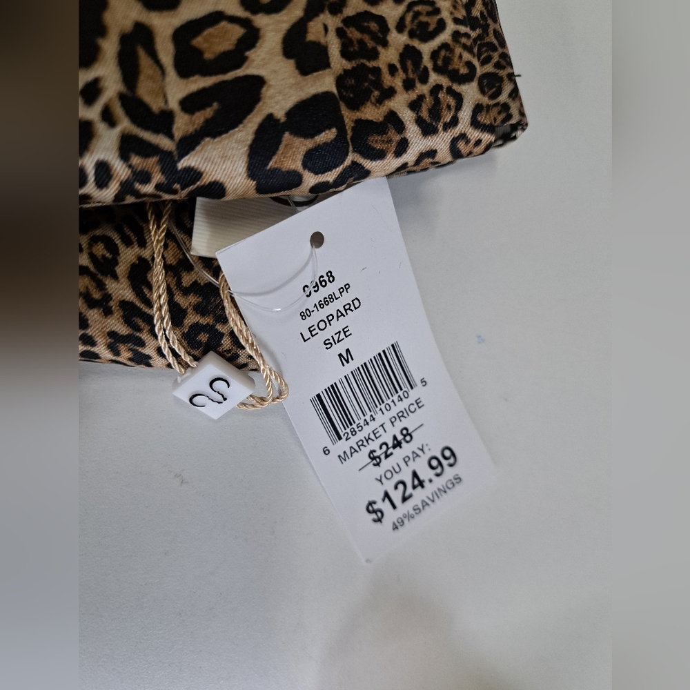 NWT Ronny Kobo Women's Micah Pants Leopard Medium Wide Leg Medium 29"W - Picture 7 of 13